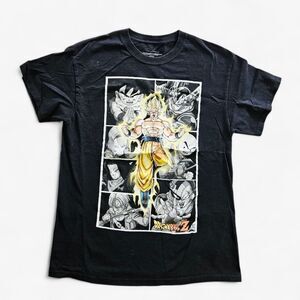 Dragon Ball Z Super Saiyan Goku Character Panels Extra Soft Graphic Tee Shirt M